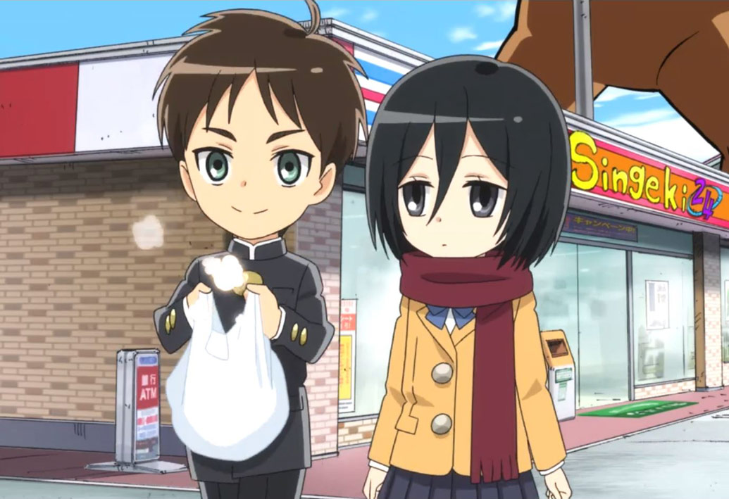 Featured image of post Attack On Titan Junior High Eren From attack on titan junior high episode 2 where eren and mikasa try to visit armin but runs into a titan